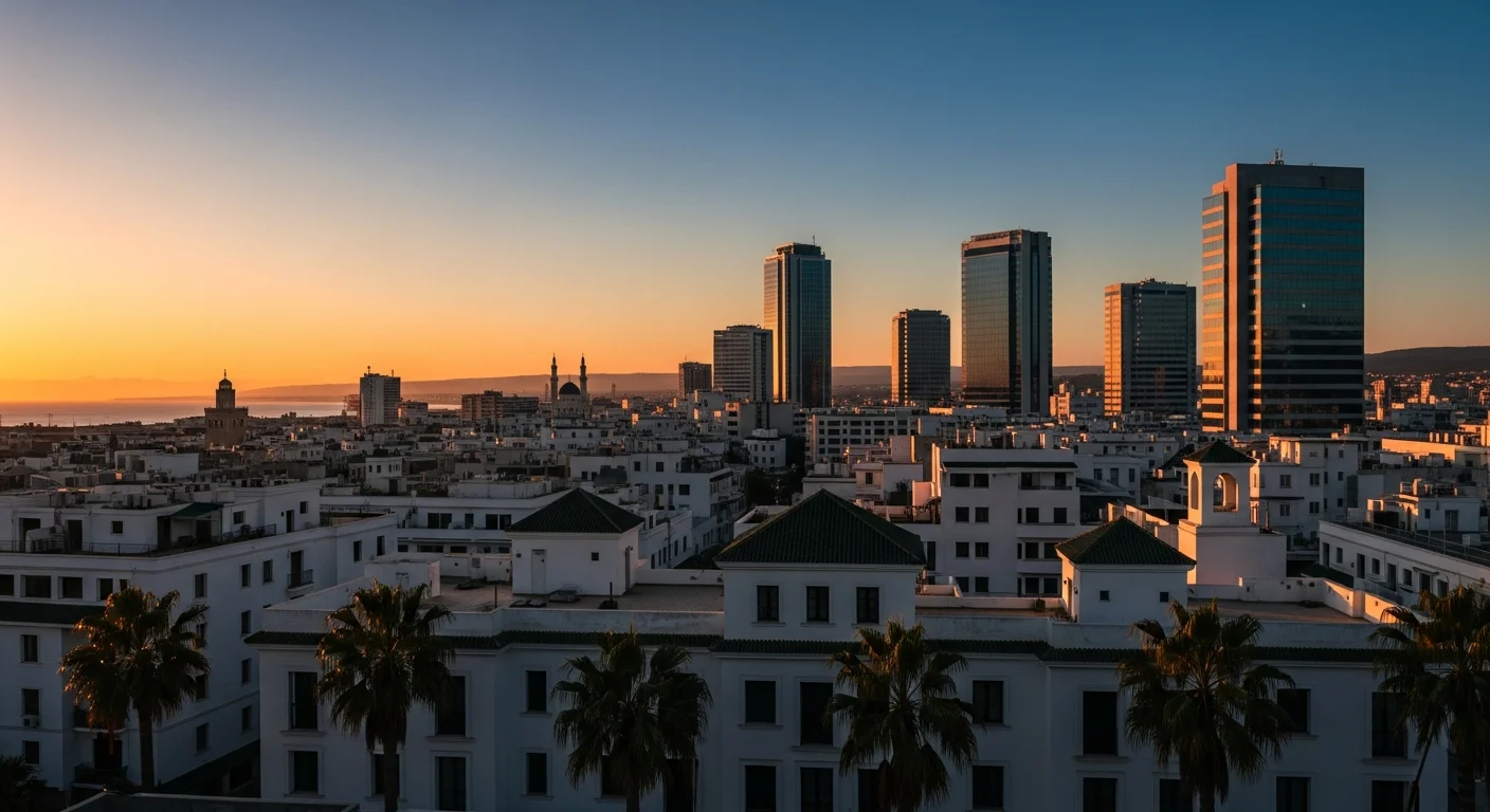 Skyline von Tunis — Kern-Destination Tunesien