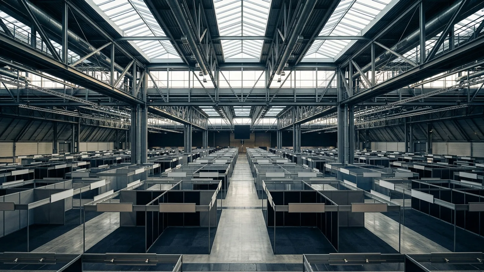 Moderne Messe- und Ausstellungshalle